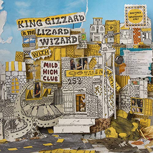 King Gizzard &amp; The Lizard Wizard/Mild High Club - Sketches Of Brunswick East [LP] [Amarillo con salpicaduras azules] [Vinilo]