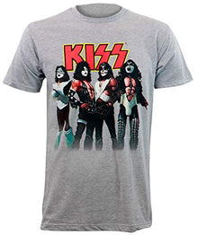KISS STANCE LOGO HEATHER GRAY SS TEE LARGE [T-Shirt]