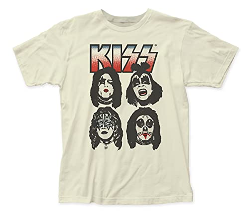 Kiss Four Faces Fitted Jersey Tee [T-Shirt]