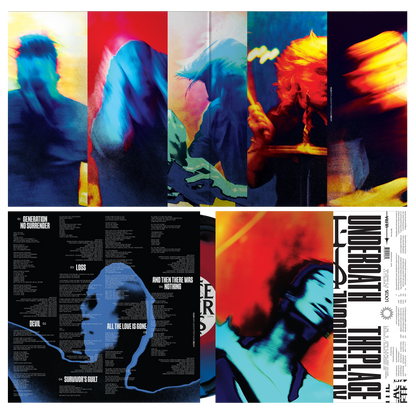 Underoath - The Place After This One Black + Blue Red Swirl Vinyl