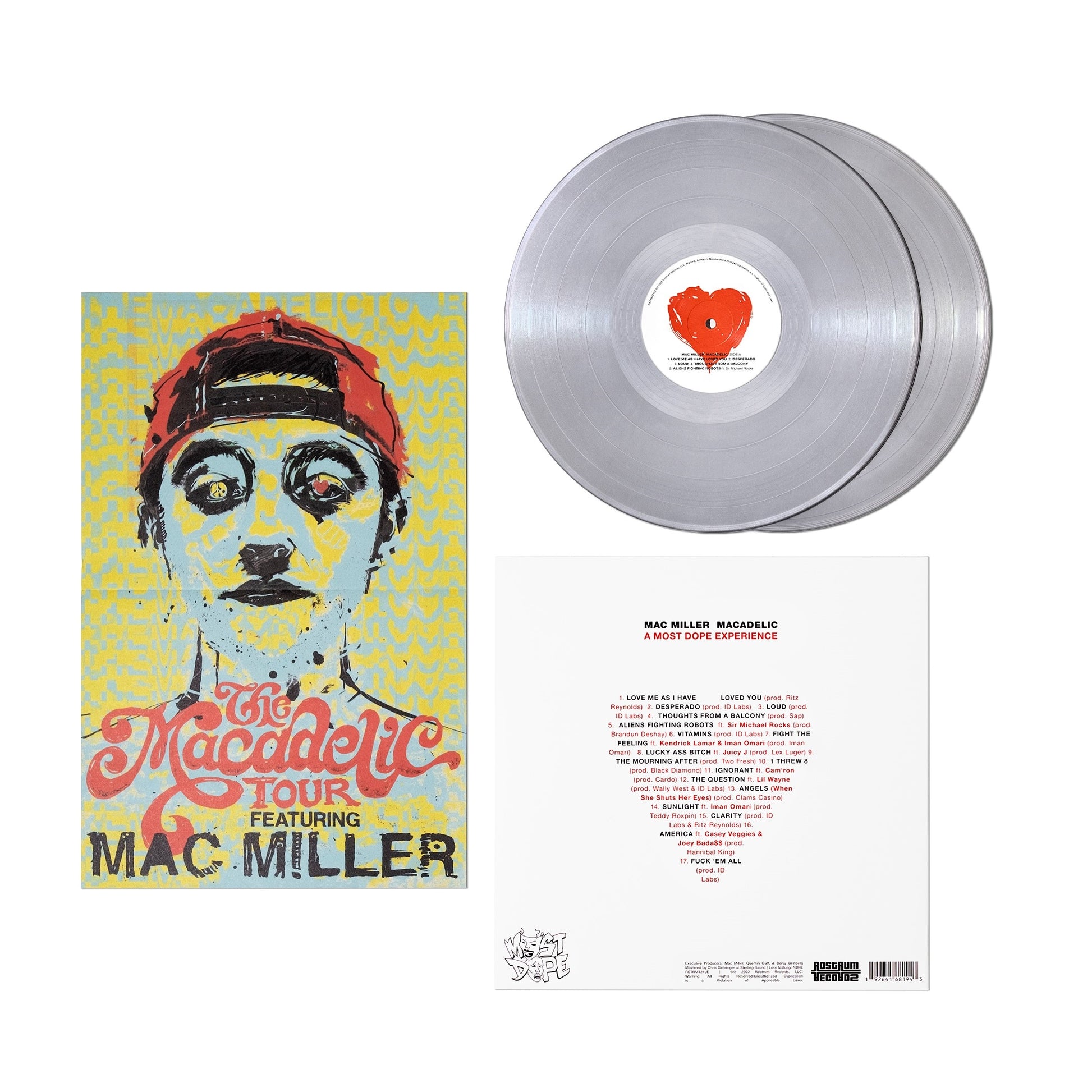 Mac Miller - Macadelic (10th Anniversary) [Silver 2 LP] [Vinyl] - Paladin Vinyl