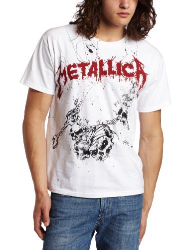 Men'S Metallica God Wake Me T-Shirt, White, X-Large [T-Shirt]