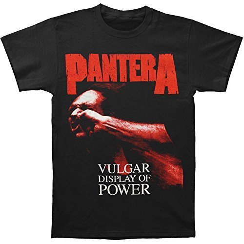 Pantera Red Vulgar Men'S T-Shirt, Black, Large [T-Shirt]