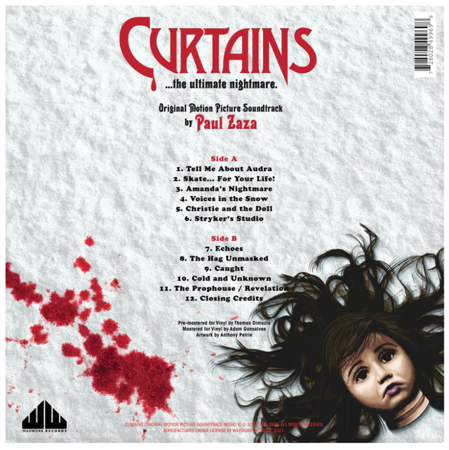 Paul Zaza - Curtains Original Motion Picture Soundtrack (180g, Clear & Red Vinyl) [Vinyl]