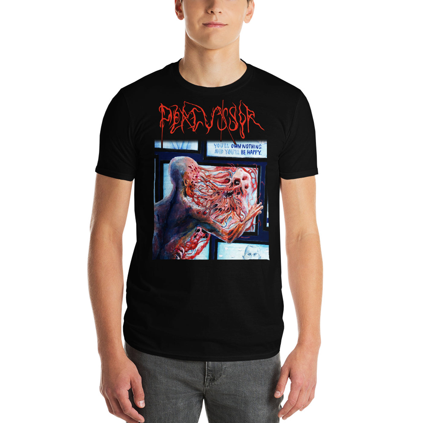 PERCUSSOR - Gaslight Mania Black T-Shirt