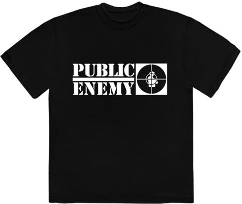 - Public Enemy Long Logo Black Unisex Short Sleeve T-shirt 2XL [T-Shirt]