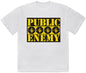 Public Enemy 4 Logos White Unisex Short Sleeve T-shirt (2XL) [T-Shirt]