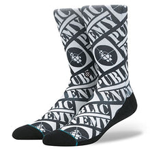 Stance Public Enemy Crew Socks - Mens Black Size L [Socks]