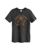 Queen Colour Crest Vintage T-Shirt (Charcoal) [T-Shirt]