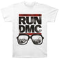 Run Dmc Men'S Run Dmc Glasses Cityscape T-Shirt, White, Medium [T-Shirt]