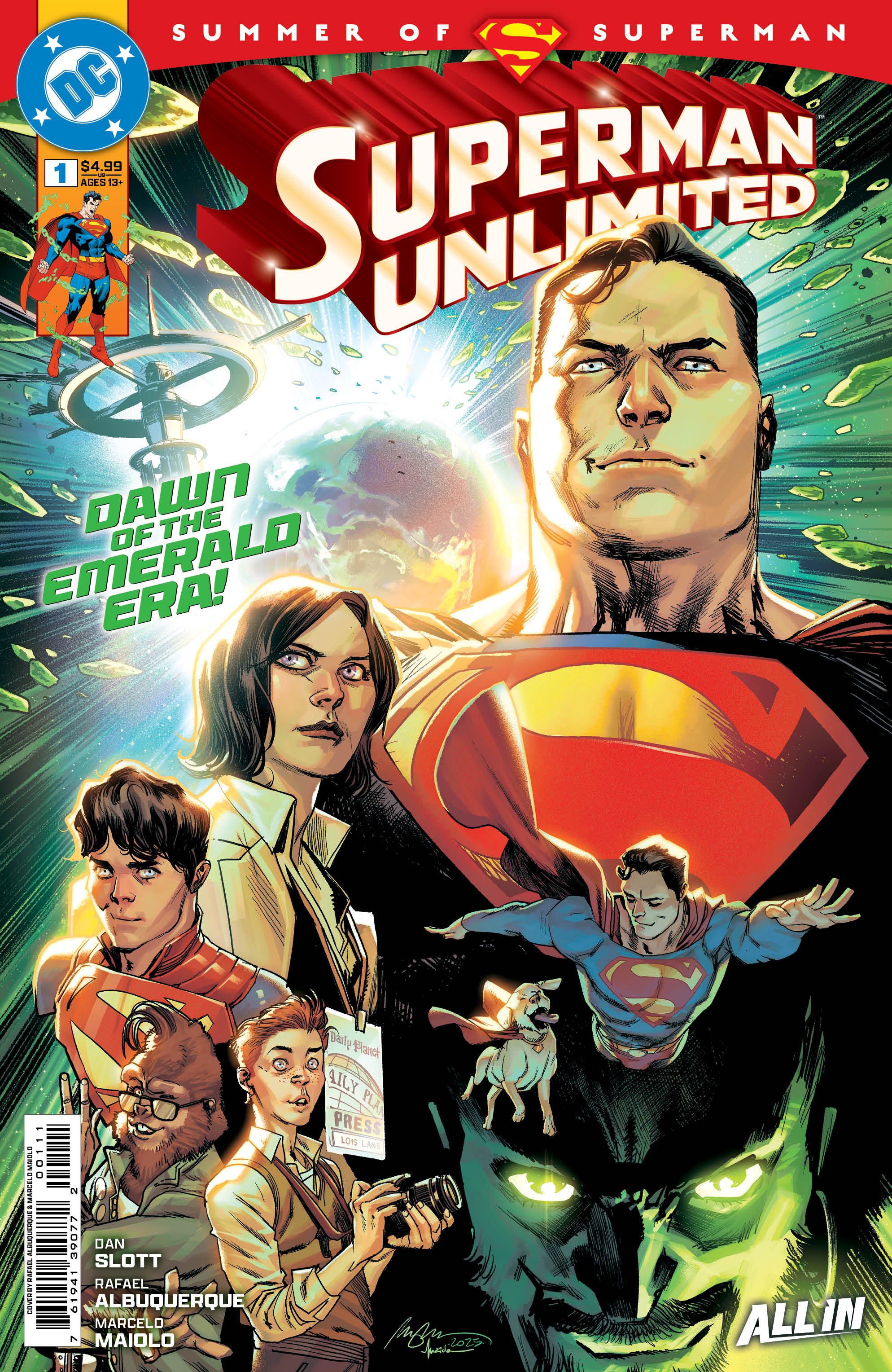 Superman Unlimited #1 A DC 2025 NM+ 9.6 Rafael Albuquerque Dan Slott
