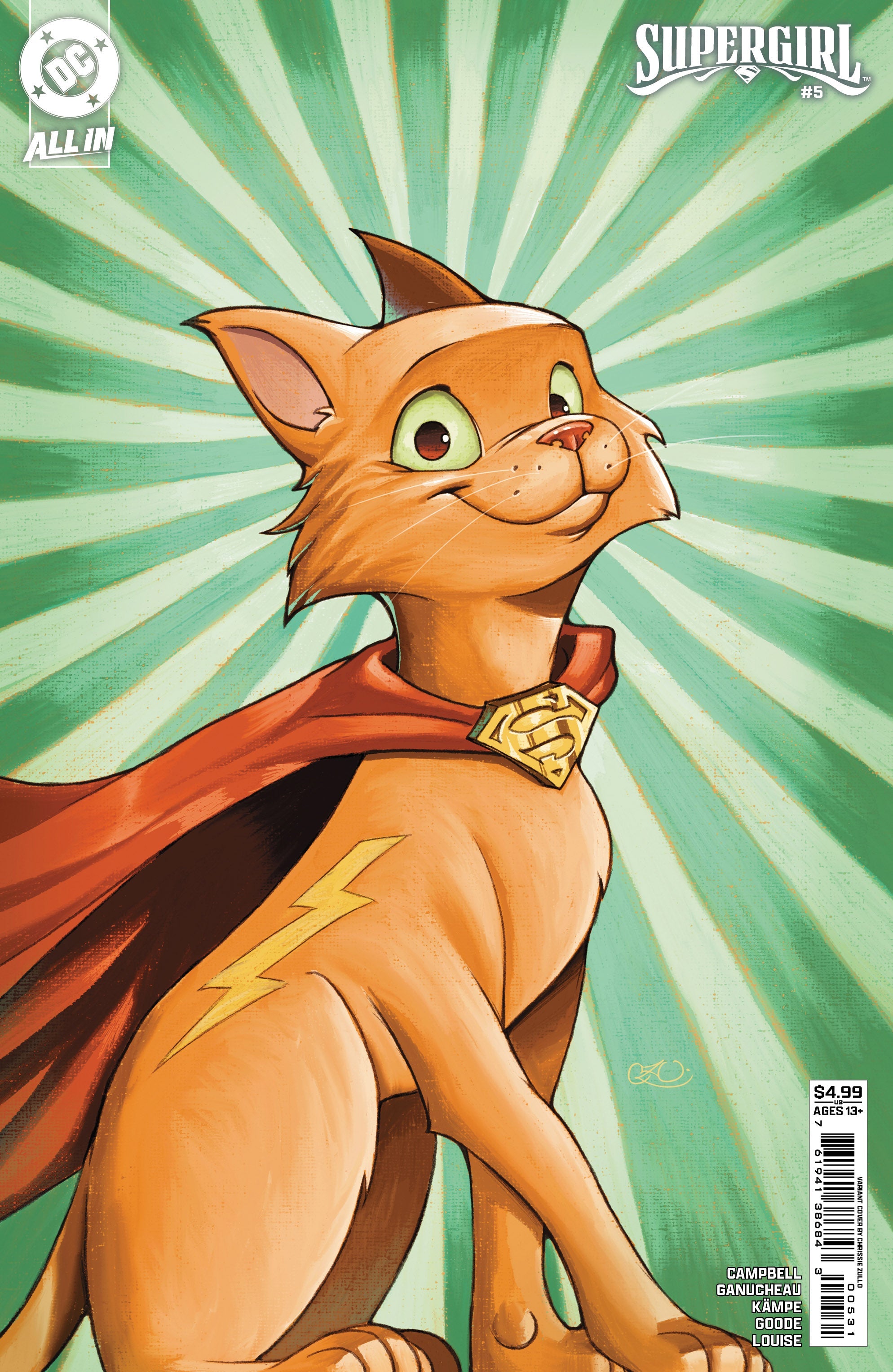 Supergirl #5 C Chrissie Zullo Variant (09/10/2025) Dc