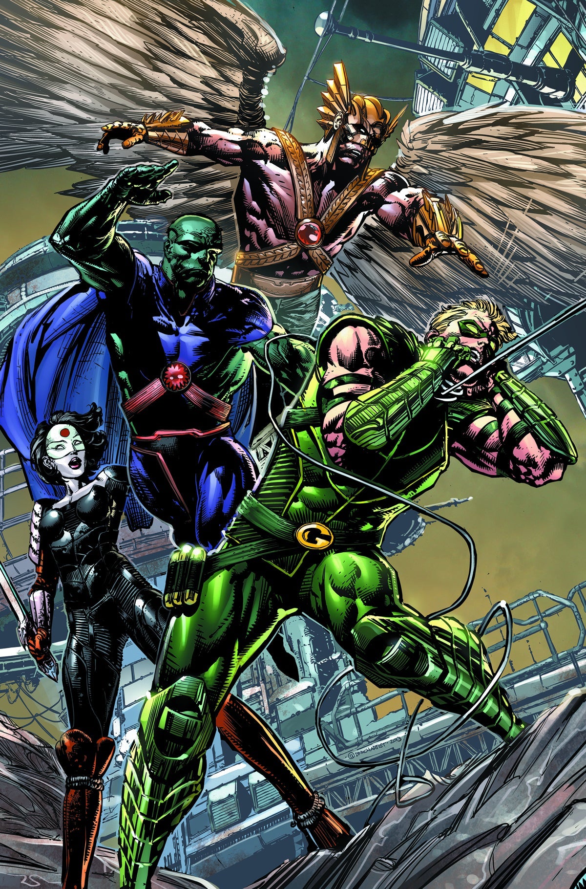 Justice League Of America #3 A 3Rd Series DC 2013 Geoff Johns David Finch