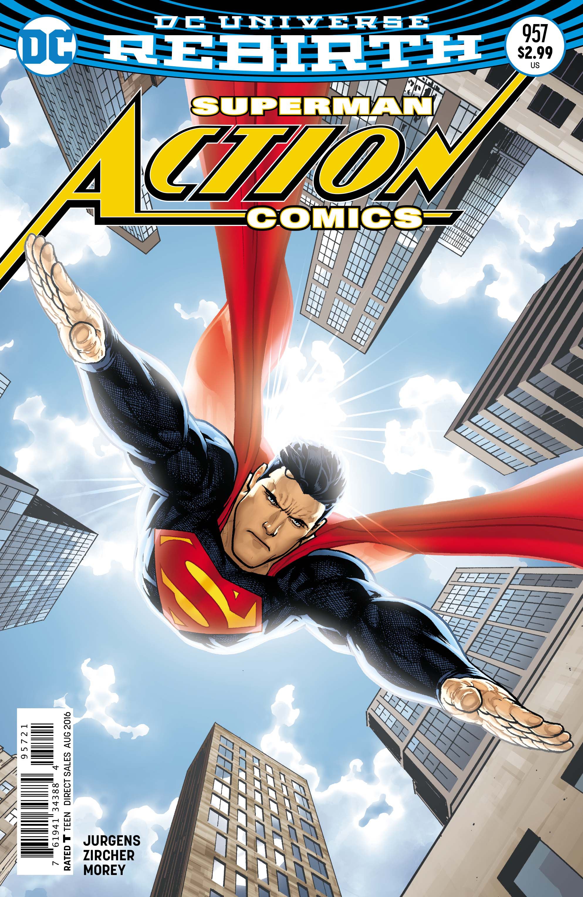 Superman ACTION COMICS #957 B DC 2016 Ryan Sook Variant Rebirth