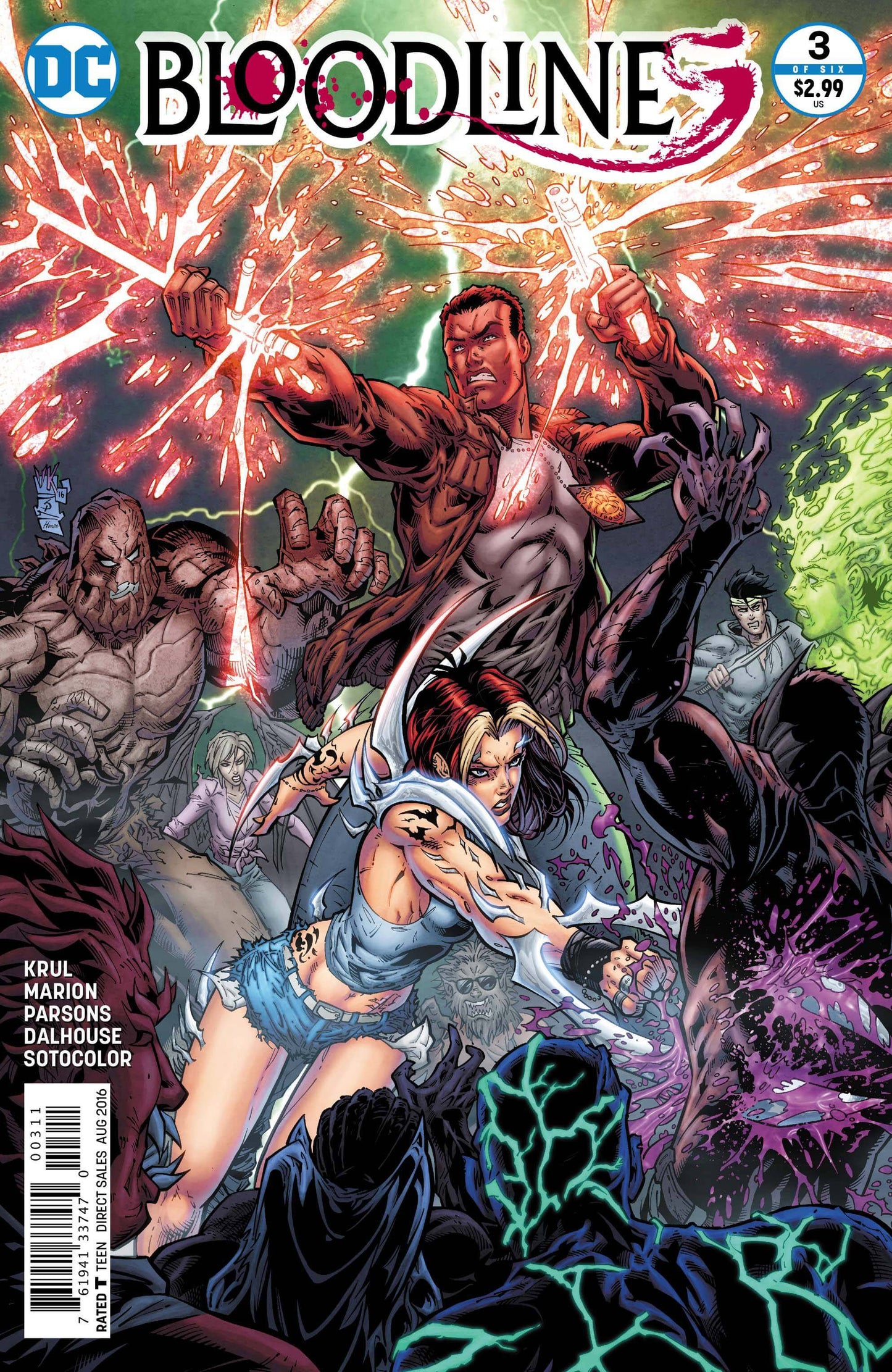 Bloodlines #3 (Of 6) DC 2016 Kenneth Marion JT Krul