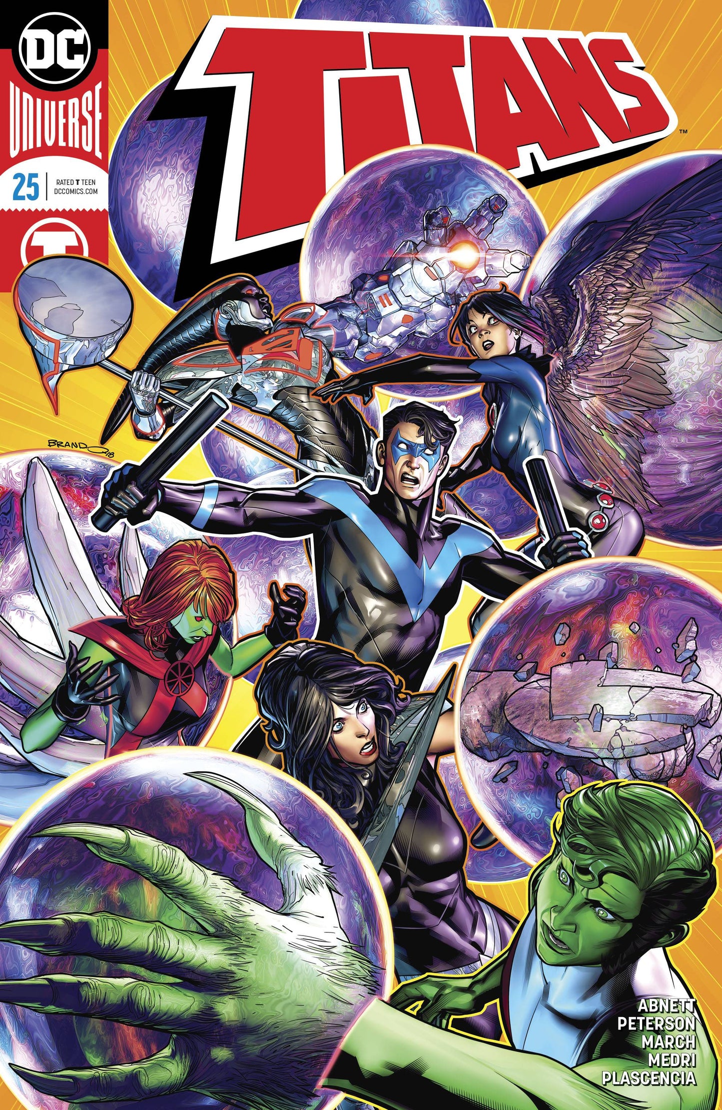 TITANS #25 Brandon Peterson Dan Abnett (09/12/2018) DC