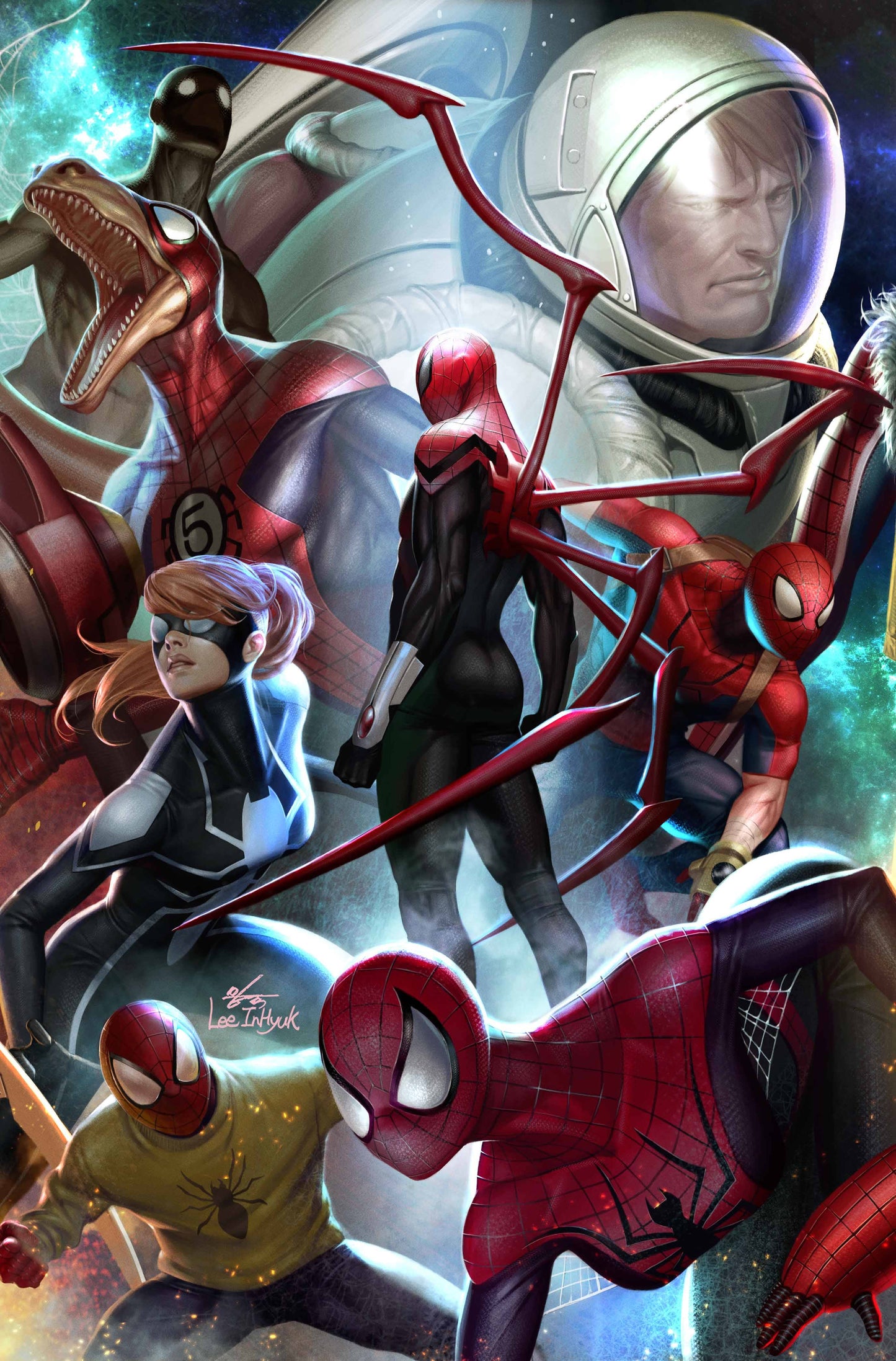 SPIDER-GEDDON #4 (OF 5) B Marvel In-Hyuk Lee Connecting Variant (11/21/2018)