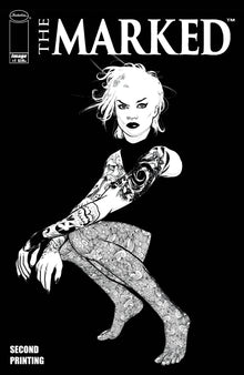 MARKED #1 A Image 2019 NM+ 9.6 Brian Haberlin GGA Tattoo B&W Negative