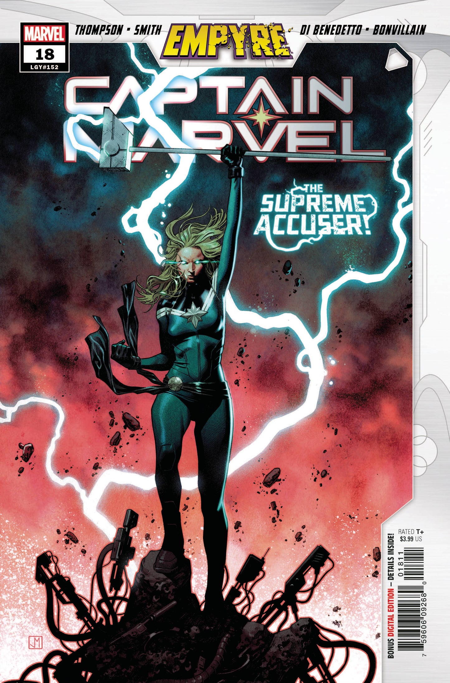 Captain Marvel #18 A Pepe Larraz Kelly Thompson Emp (07/29/2020) Marvel