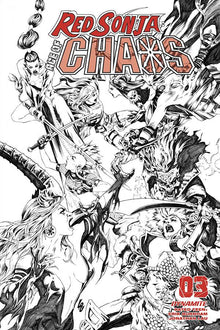 RED SONJA AGE OF CHAOS #3 1:35 Jonathan Lau SKETCH FOC Variant (03/18/2020) DYNAMITE