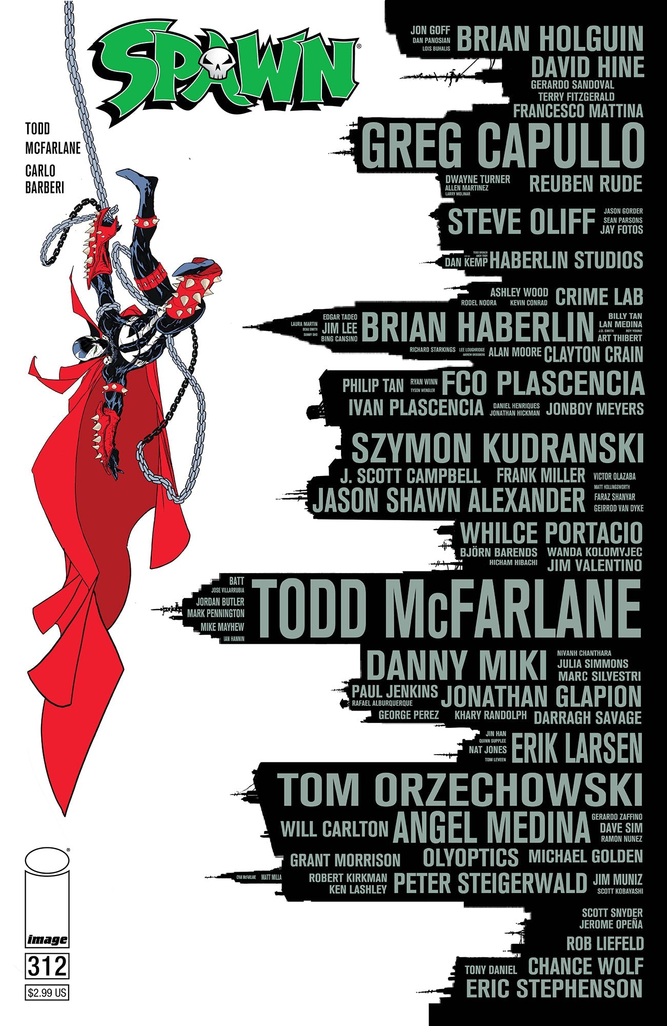 Spawn #312 B Todd Mcfarlane Variant (11/25/2020) Image