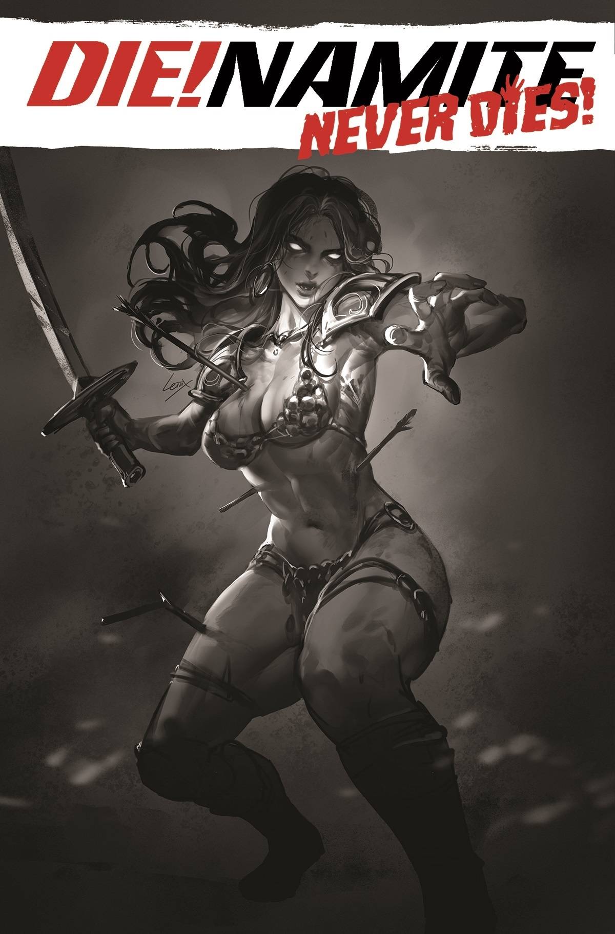 Die!Namite Never Dies #1 H 1:20 Leirix Li B&W Variant (C: 0 (03/02/2022) Dynamite