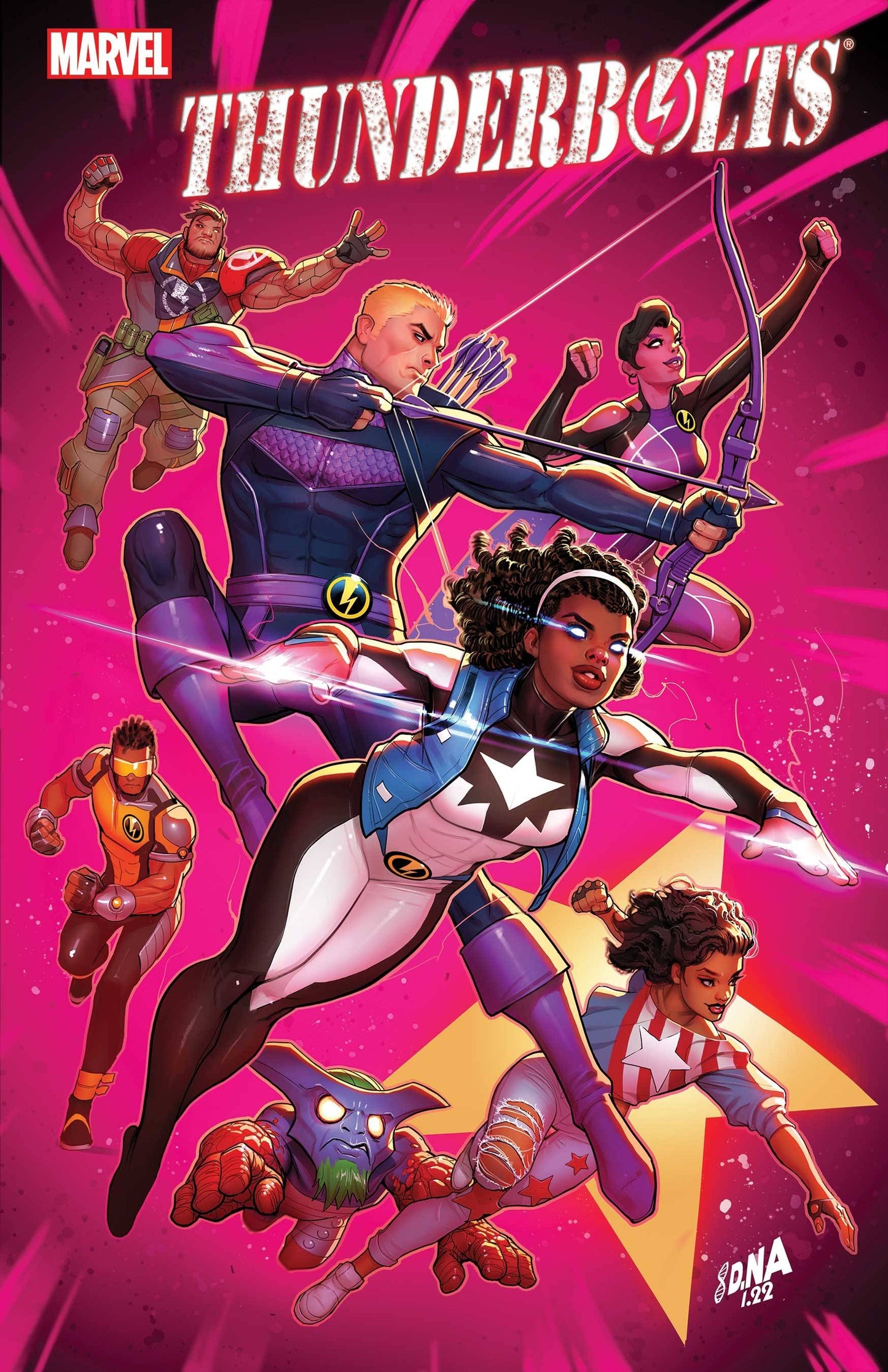 Thunderbolts #1 A David Nakayama Jim Zub America Chavez Hawkeye (08/31/2022) Marvel