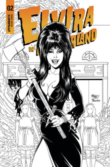 Elvira In Horrorland #2 F 1:15 John Royle B&W Variant (06/22/2022) Dynamite
