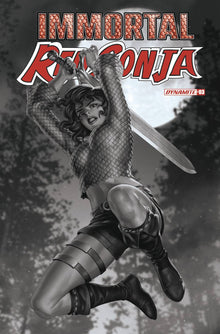 Immortal Red Sonja #3 P 1:7 Jung-Geun Yoon B&W FOC Bonus Variant (06/15/2022) Dynamite