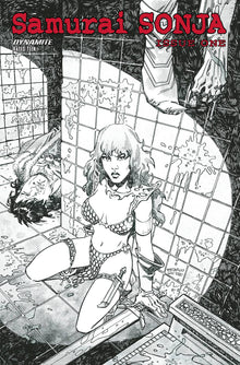 Samurai Sonja #1 U 1:10 John McCrea Boys Homage B&W FOC Bonus Variant (06/22/2022) Dynamite