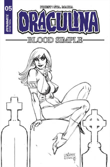 Draculina Blood Simple #5 G 1:10 Joseph Michael Linsner Line Ar Variant (08/30/2023) Dynamite