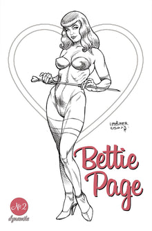 Bettie Page #2 F 1:10 Joseph Michael Linsner Line Art Variant (07/12/2023) Dynamite
