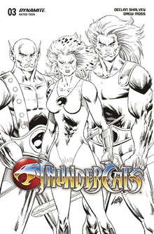 Thundercats #3 Y 1:10 Rob Liefeld B&W Variant (04/10/2024) Dynamite