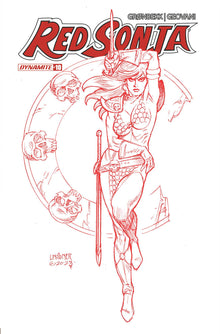 Red Sonja 2023 #10 Q 1:10 Foc Joseph Michael Linsner Fiery Red Variant (04/24/2024) Dynamite