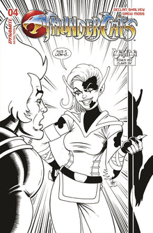 Thundercats #4 Zb 1:10 Foc Haeser B&W Variant (05/22/2024) Dynamite