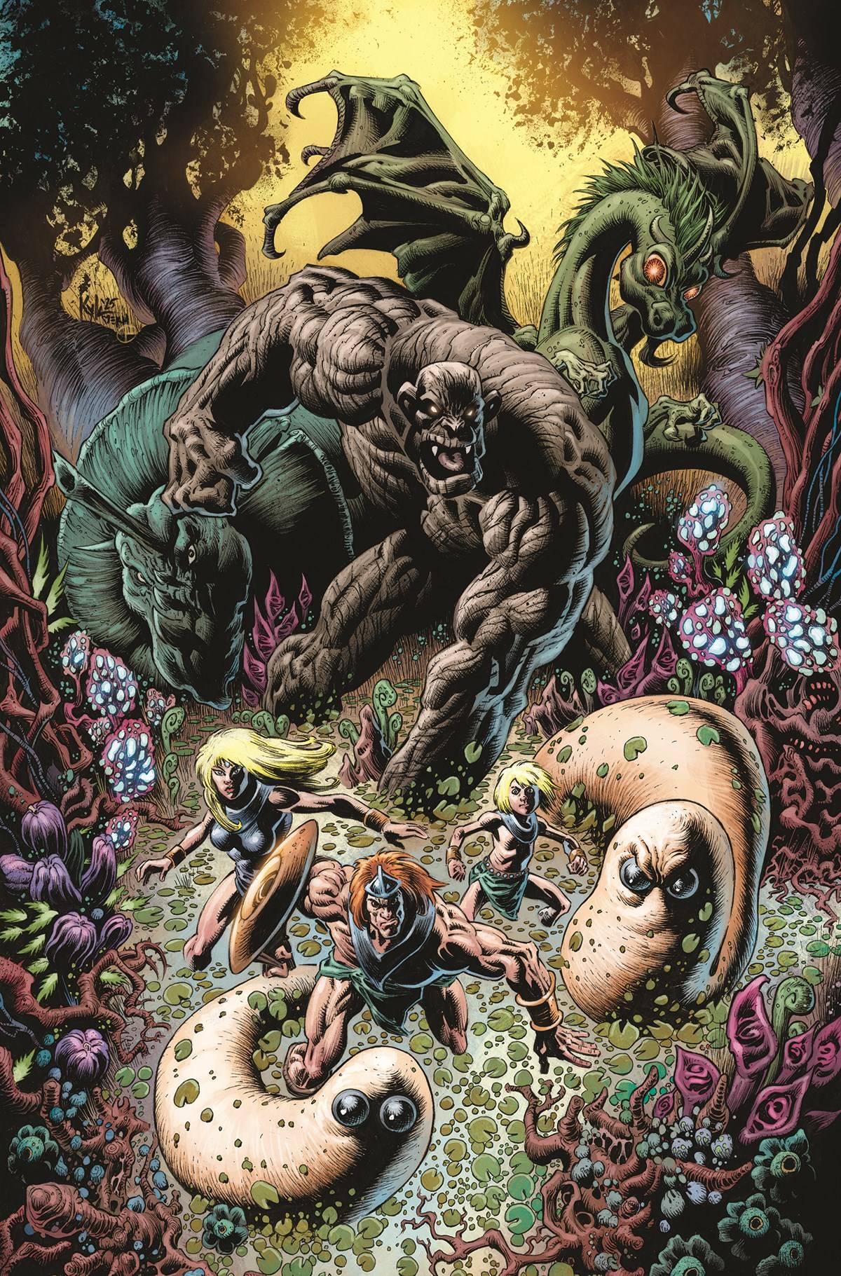 Herculoids #5 F 1:10 Kyle Hotz Virgin (06/18/2025) Dynamite