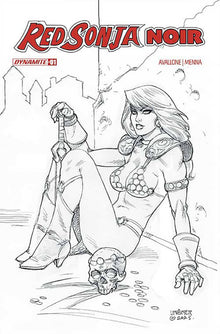 Red Sonja Noir #1 H 1:15 Joseph Michael Linsner Line Art (06/18/2025) Dynamite