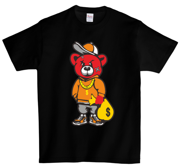 Camiseta DTG Teddy Hustle up | Edición a todo color roja 