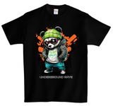 Camisetas Panda Underground Rave DTG Edición a todo color 