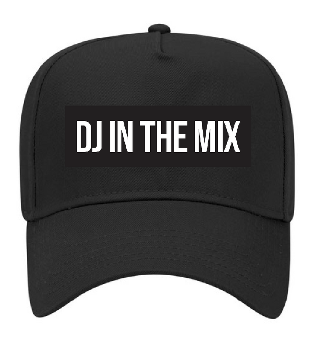 Gorra de béisbol de perfil medio de 5 paneles DJ In The Mix