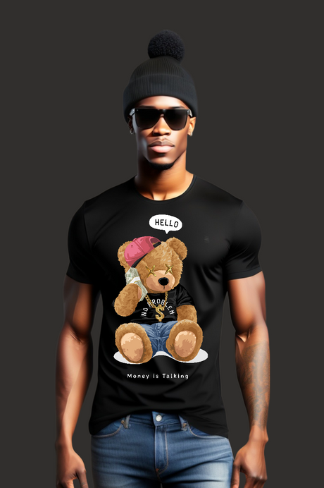 Camisetas con la frase Teddy Money is Talking | Grooveman Music