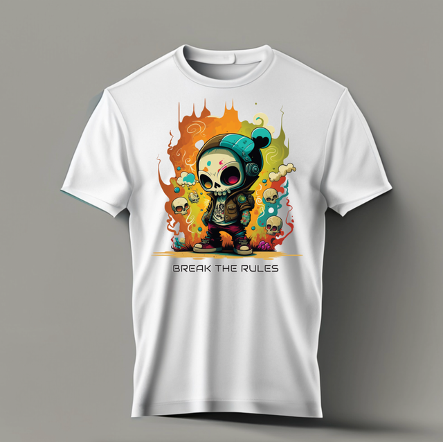 Skull Break the Rules T-Shirts | Grooveman Music