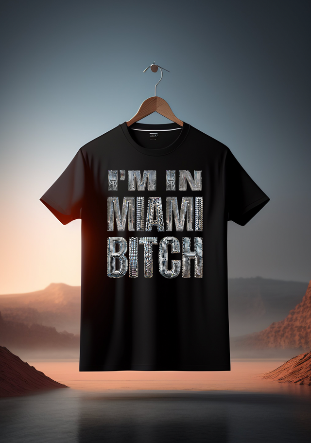 Estoy en Miami Bitch Mirror Camisetas | Grooveman Music