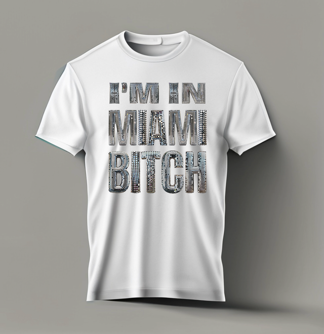 Estoy en Miami Bitch Mirror Camisetas | Grooveman Music