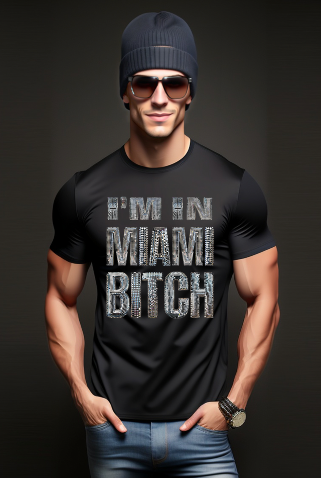 Estoy en Miami Bitch Mirror Camisetas | Grooveman Music