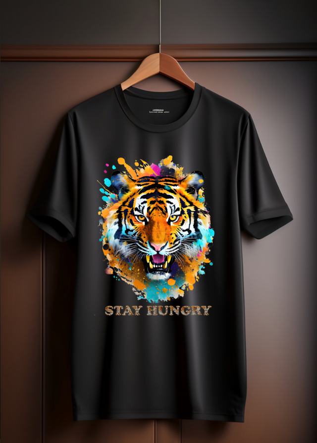 Camisetas exclusivas con diseño colorido de tigre | Grooveman Music