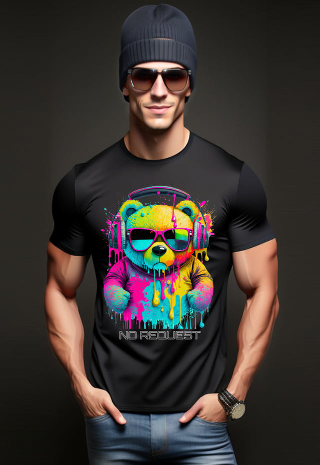 Camisetas exclusivas de Melting Teddy No Request | Grooveman Music