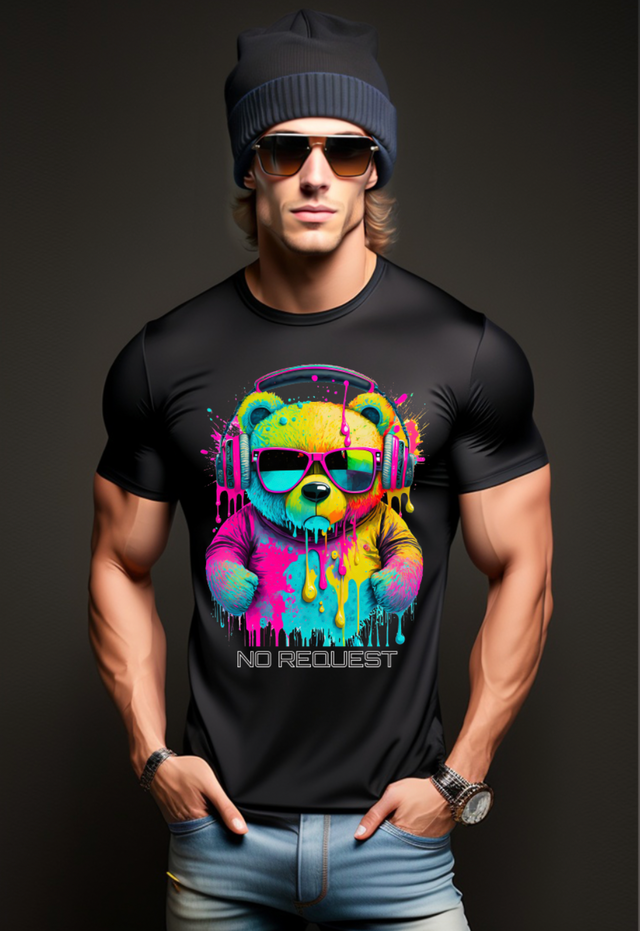 Camisetas exclusivas de Melting Teddy No Request | Grooveman Music