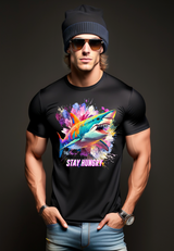 Camisetas exclusivas Shark Stay Hungry | Grooveman Music