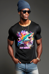 Camisetas exclusivas Shark Stay Hungry | Grooveman Music